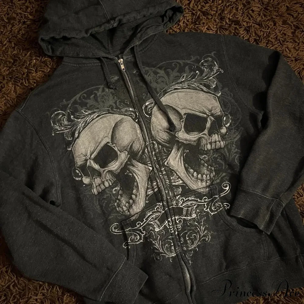 Clown Print Fleece Hoodie - Image 2