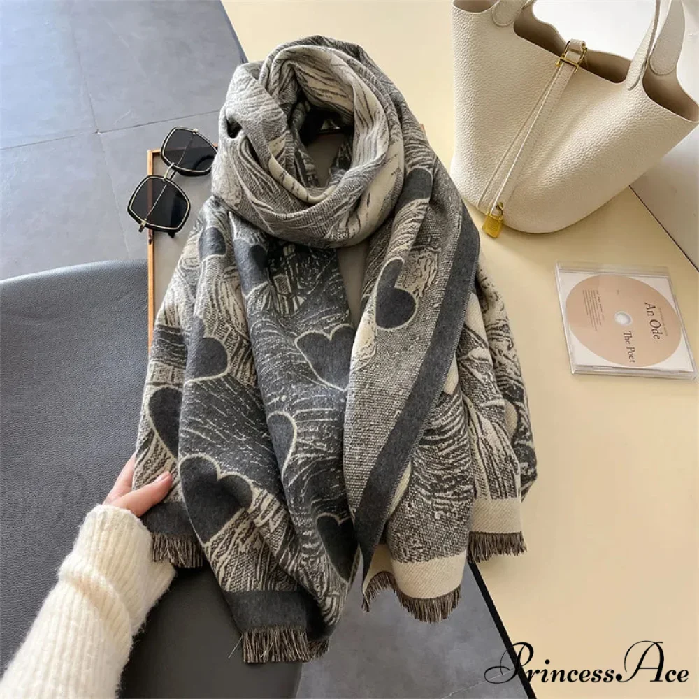 Cold Cashmere Shawl Wrap Scarf - Image 2