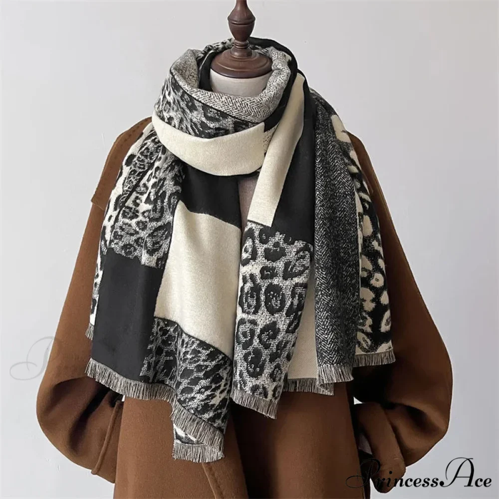Cold Pashmina Cashmere Blanket Scarf - Image 2