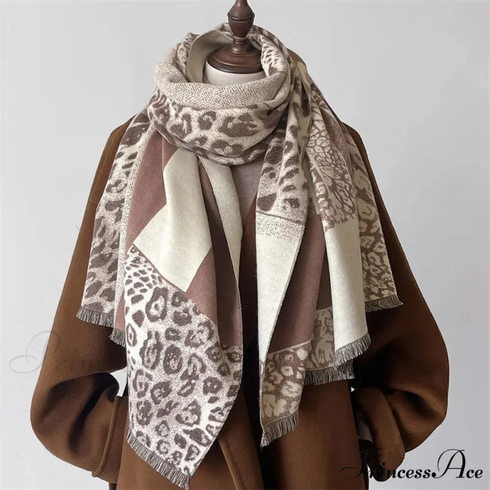 Cold Pashmina Cashmere Blanket Scarf - Image 4