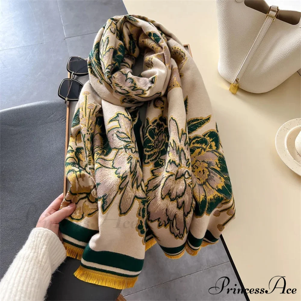 Cold Weather Soft Wool Pashmina Scarf - Image 2