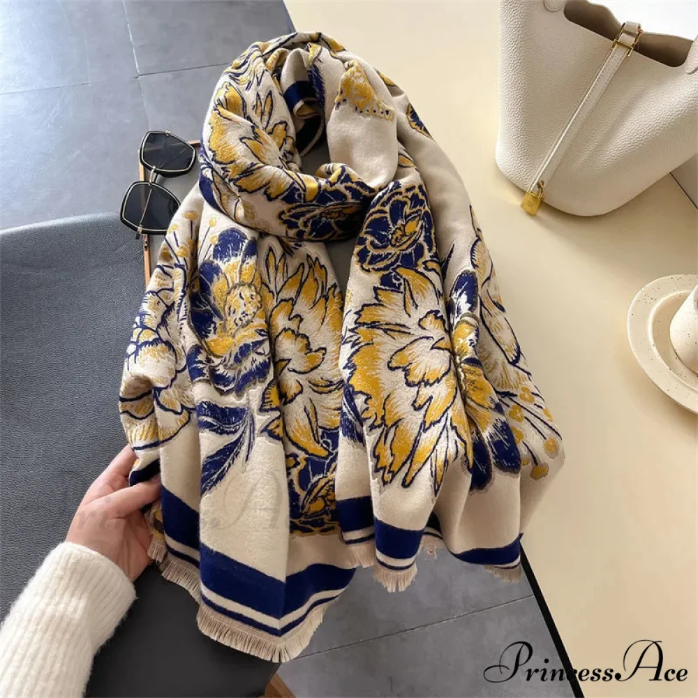 Cold Weather Soft Wool Pashmina Scarf - Image 4
