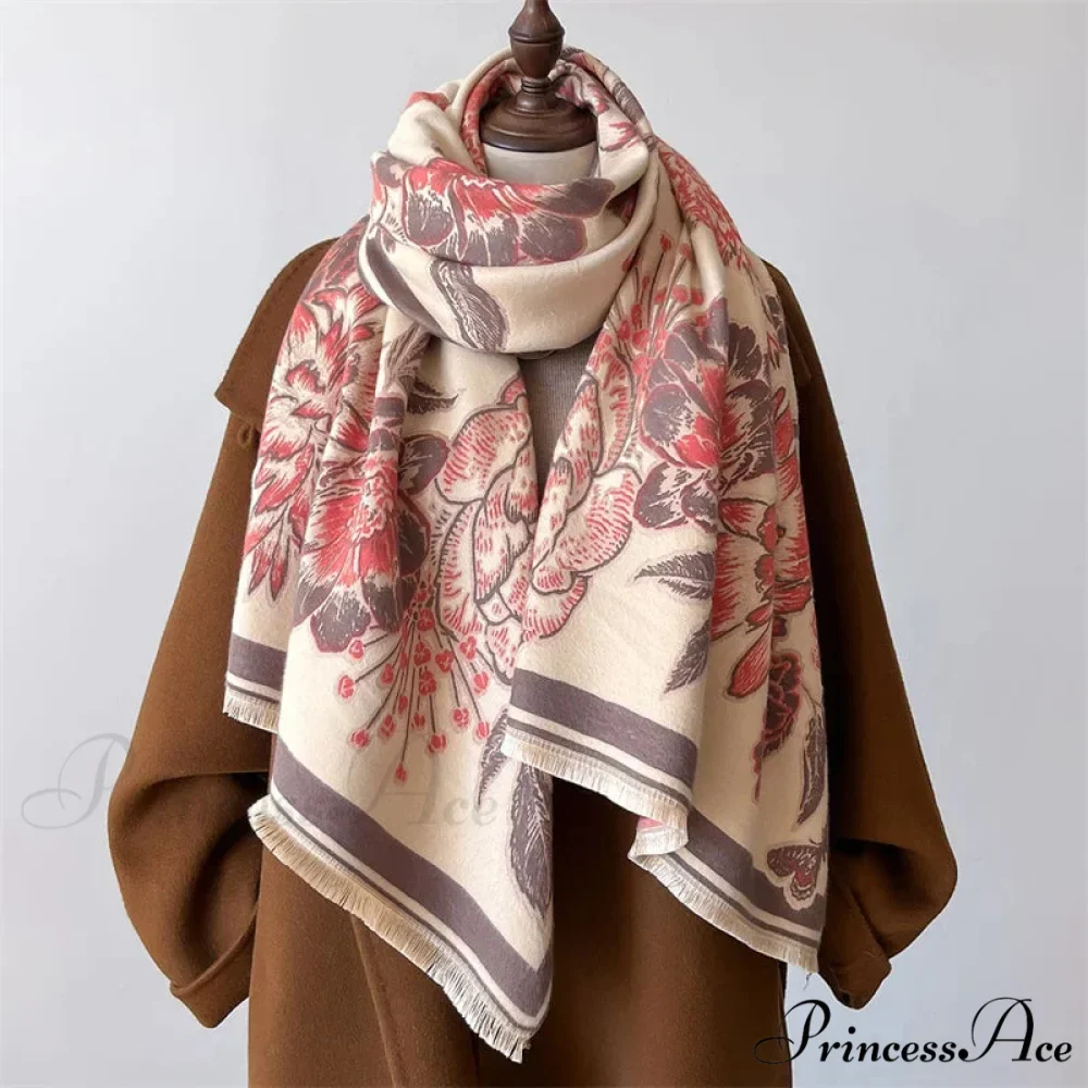 Cold Weather Soft Wool Pashmina Scarf - Image 5