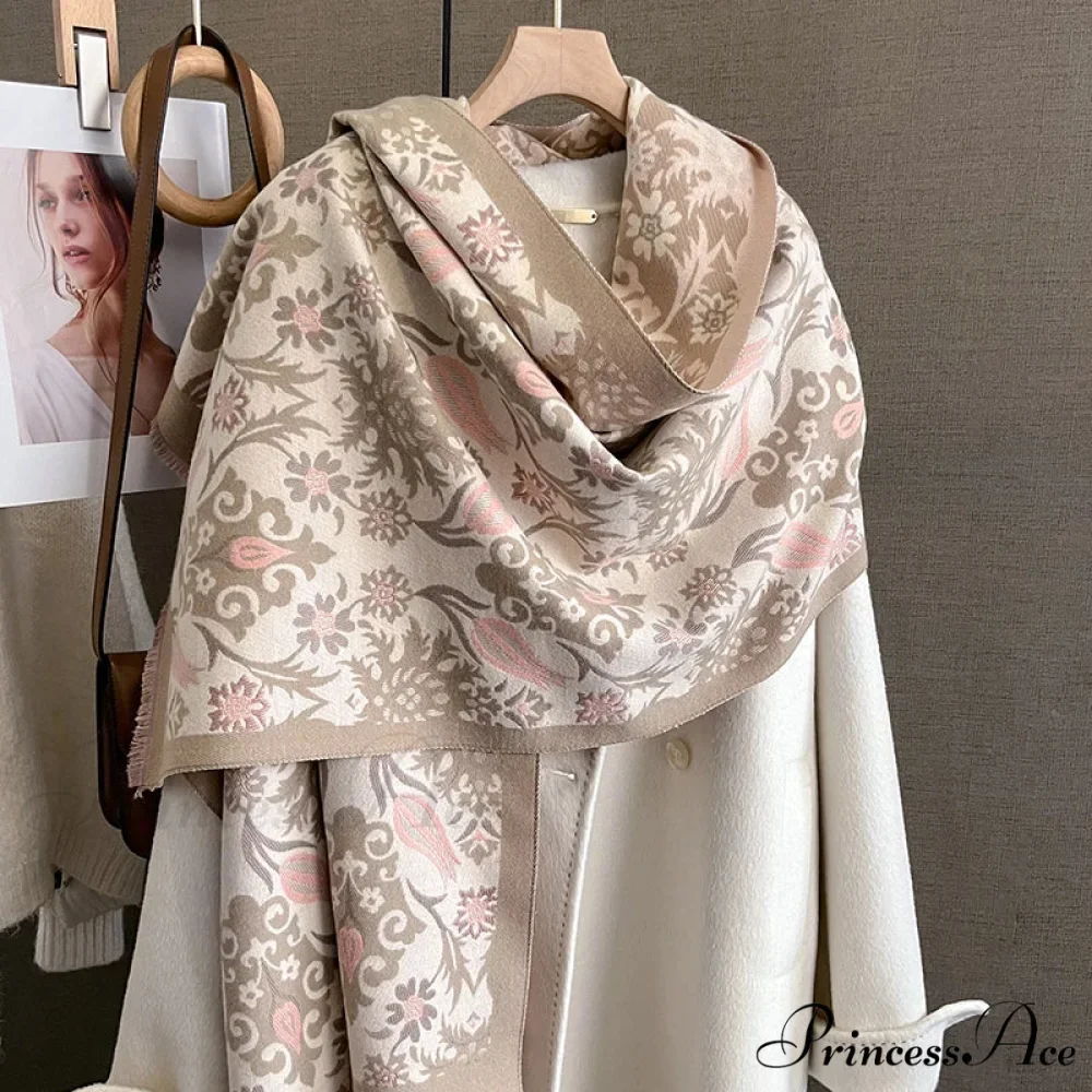 Cold Weather Soft Woolen Thick Wrap Scarf - Image 2