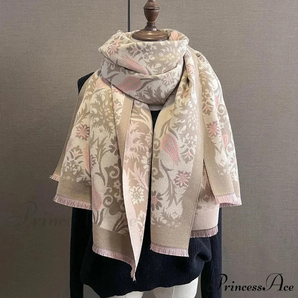 Cold Weather Soft Woolen Thick Wrap Scarf - Image 4