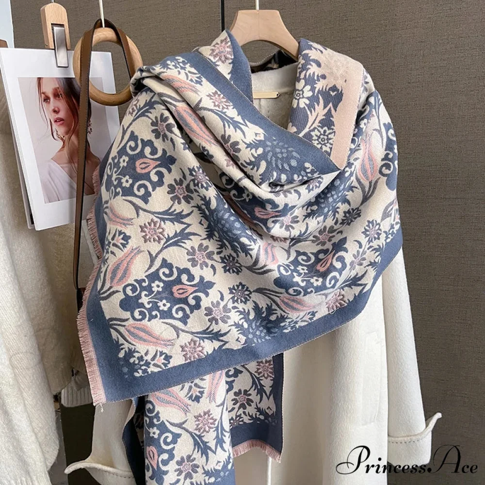 Cold Weather Soft Woolen Thick Wrap Scarf - Image 7