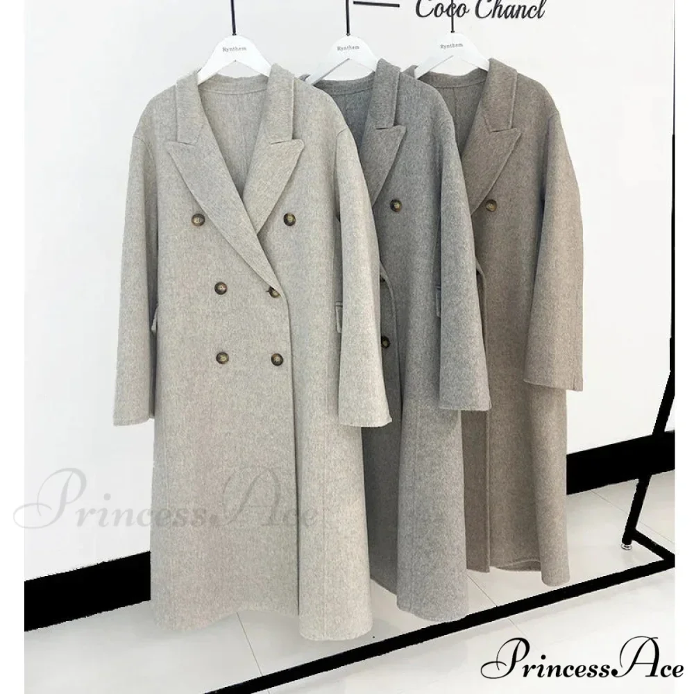 Collar Cashmere Wool Overcoat - Image 5
