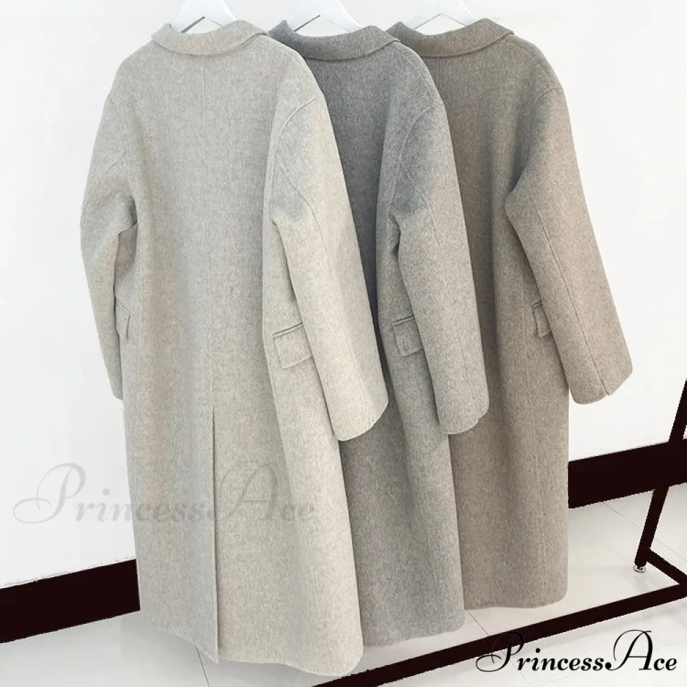 Collar Cashmere Wool Overcoat - Image 6