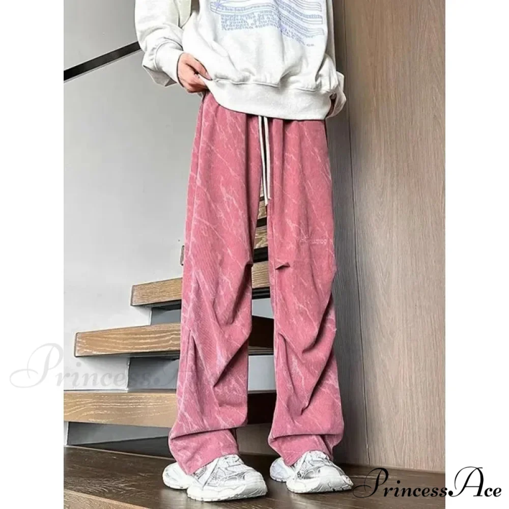 Colorful Corduroy Wide Leg Trousers - Image 3