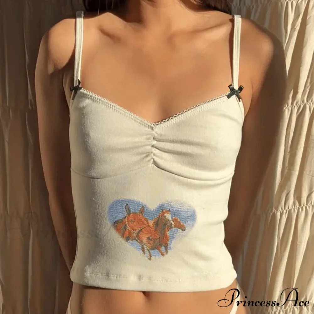 Colorful Patchwork Bow Crop Top - Image 2