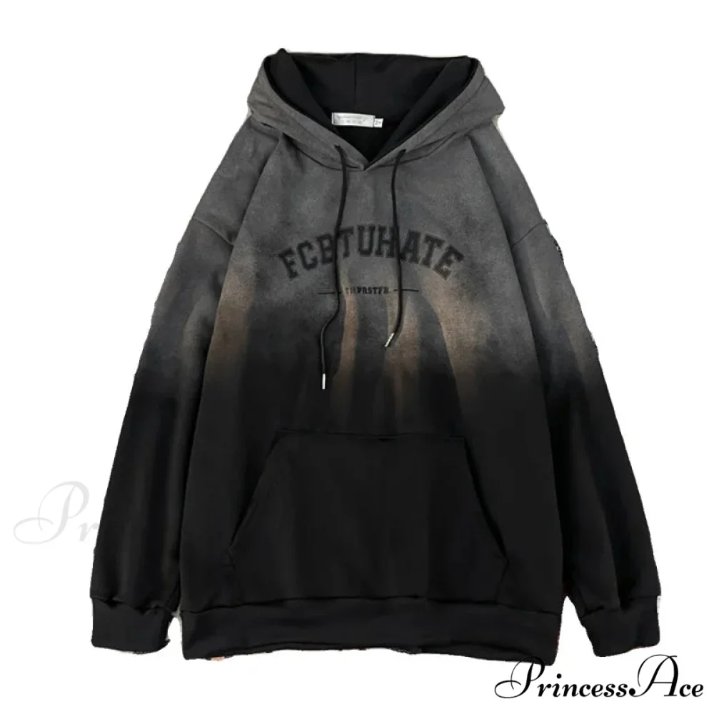 Colorful Word Print Urban Hoodie - Image 6