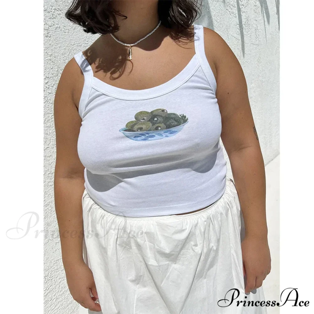 Comic Print O-Neck Crop Top - Image 2