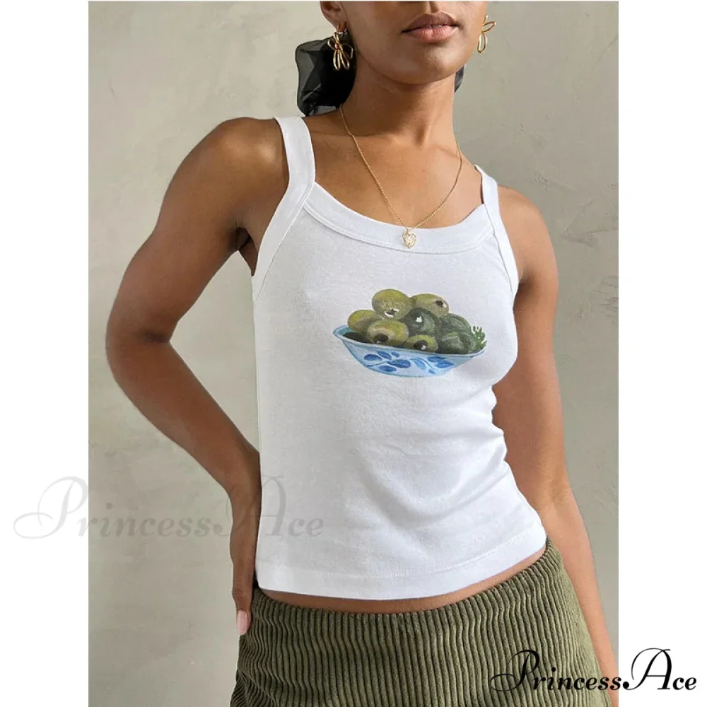 Comic Print O-Neck Crop Top - Image 4