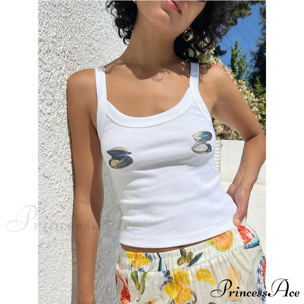 Comic Print O-Neck Crop Top - Image 5