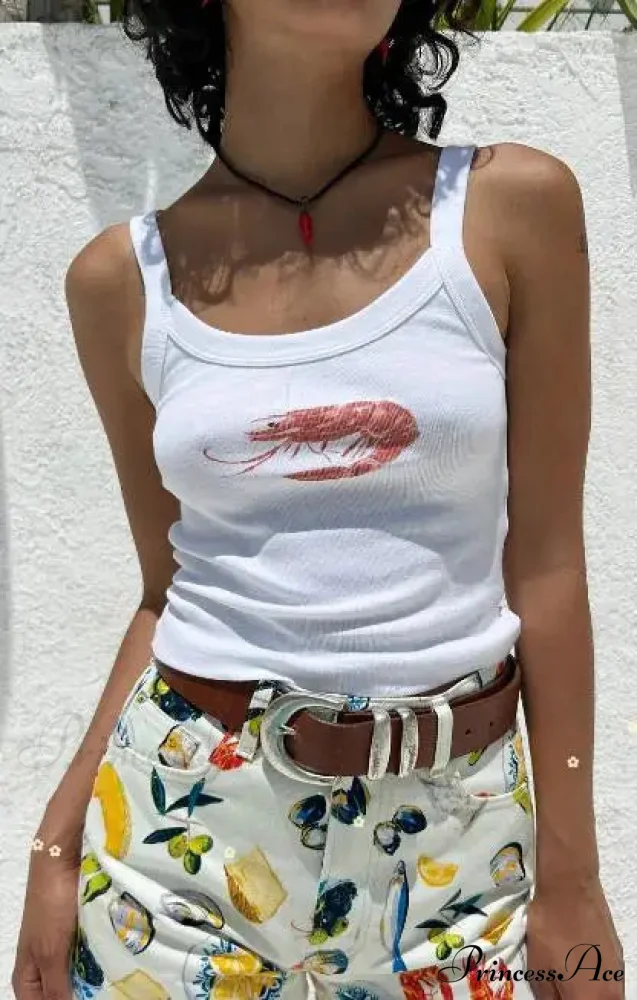 Comic Print O-Neck Crop Top - Image 7