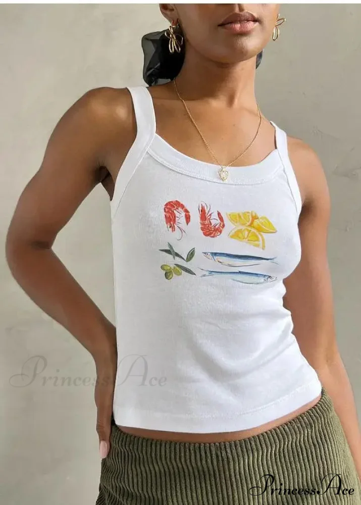 Comic Print O-Neck Crop Top - Image 8