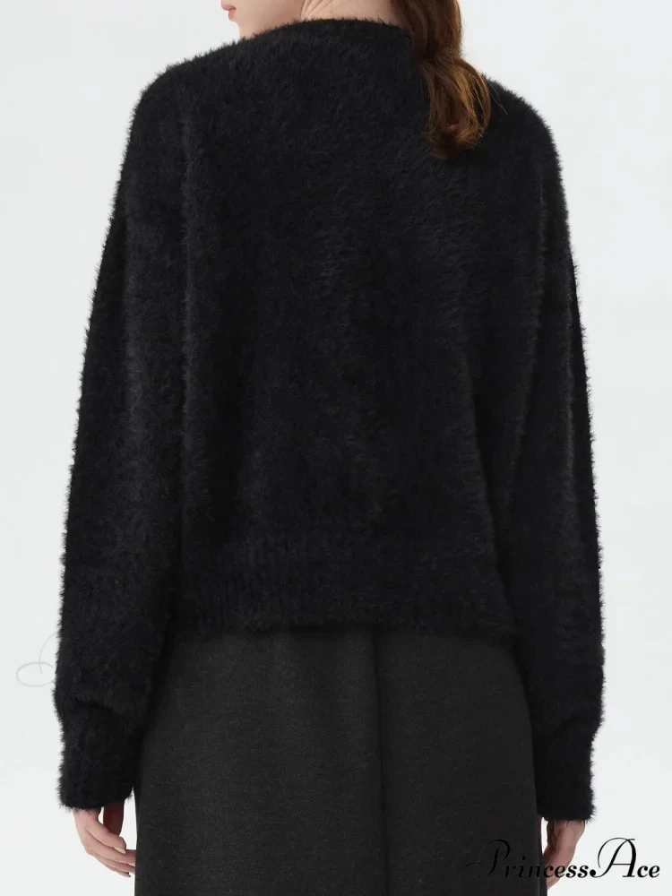 Contrasting Monochrome Dalmatian Stitched Jumper - Image 3