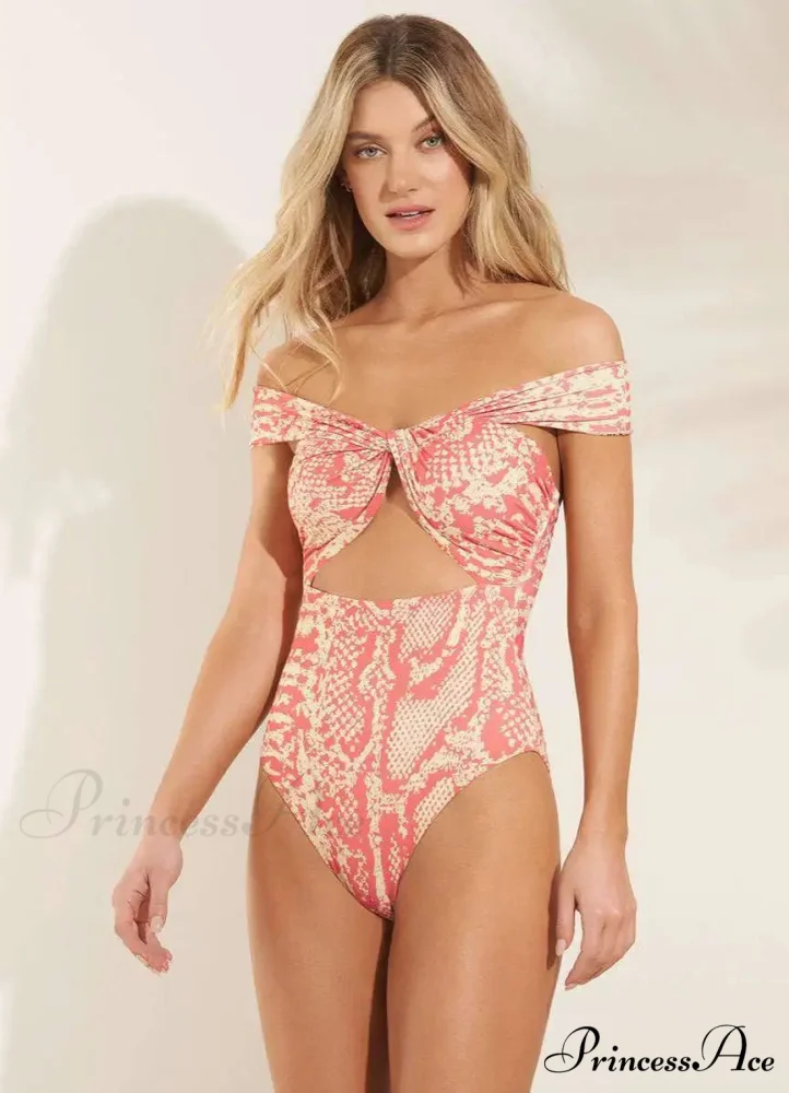 Convertible Print Single-Piece Swimsuit Single Piece - Image 6
