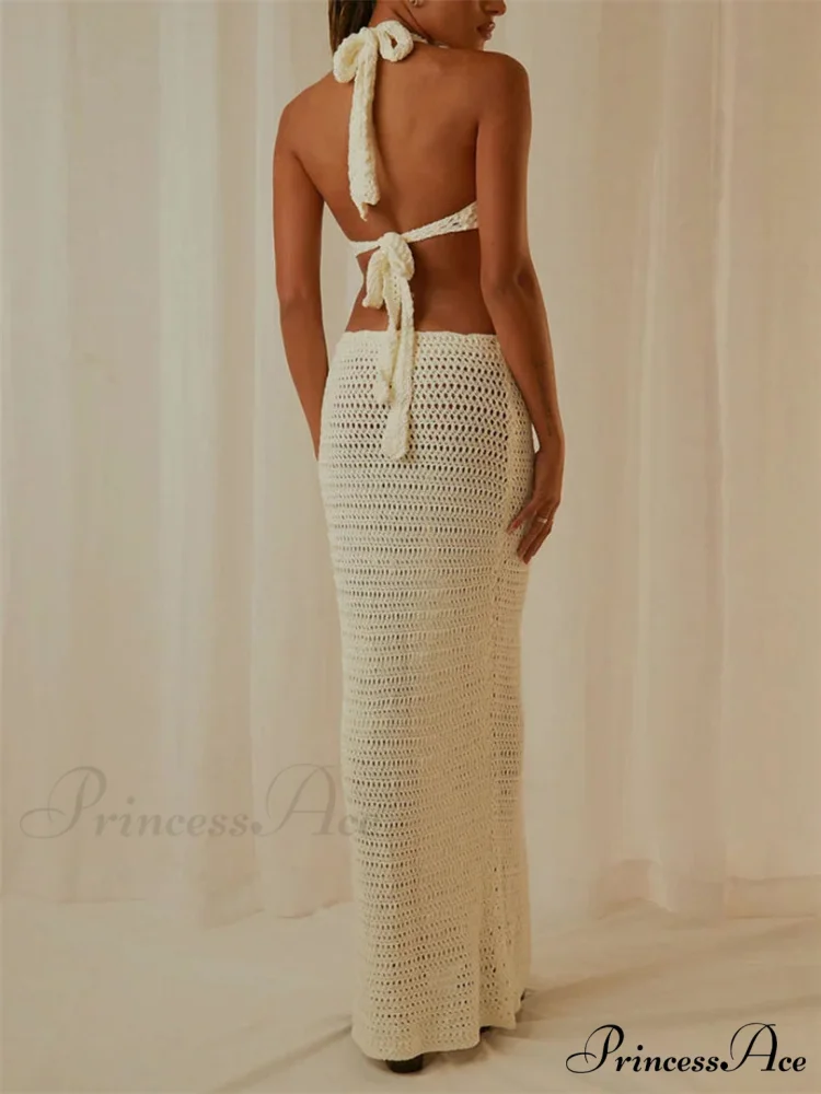 Women Party Hollow Out Maxi Dress - Image 2
