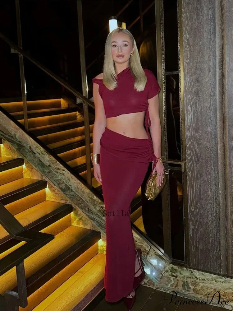 Bandage Skirt Set Maxi Dress - Image 6