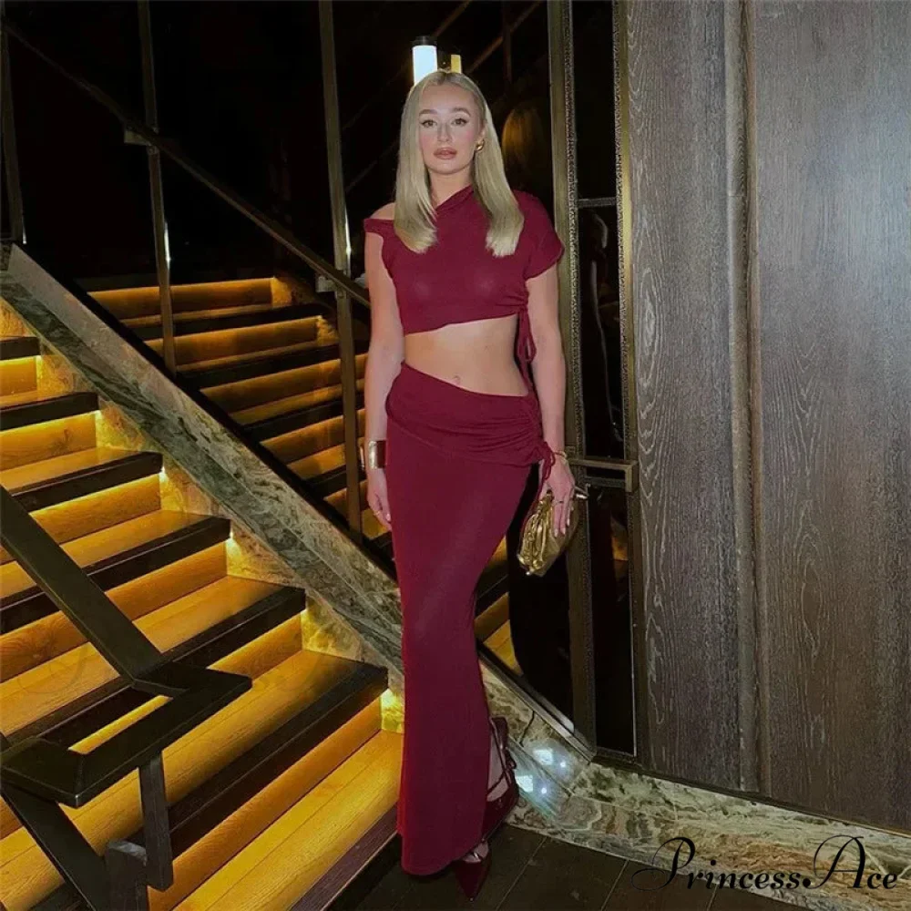 Bandage Skirt Set Maxi Dress - Image 9