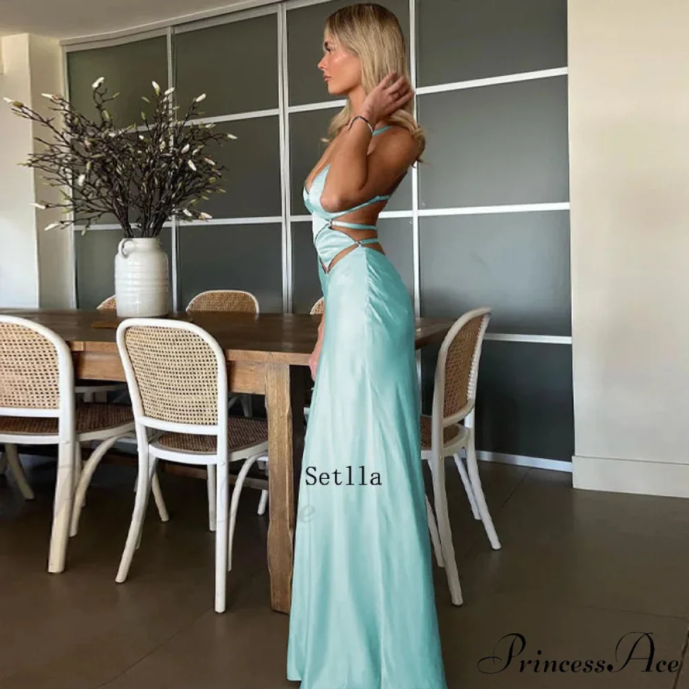 Hollow Out Slip Maxi Dress - Image 4