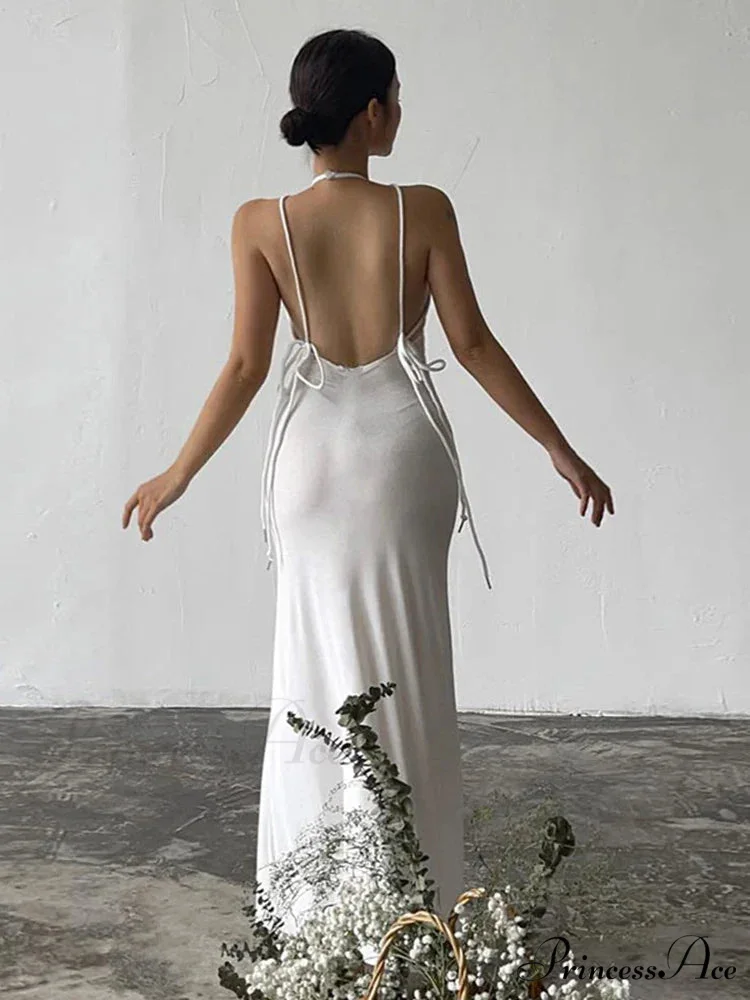 Halter Backless Maxi Dress - Image 6