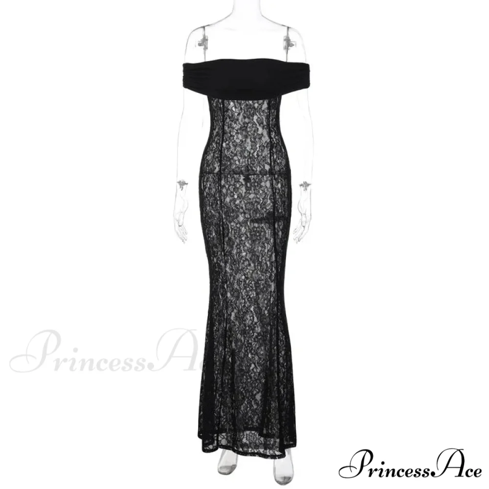 Lantern Sleeve V-neck Trumpet Maxi Dress - Image 6