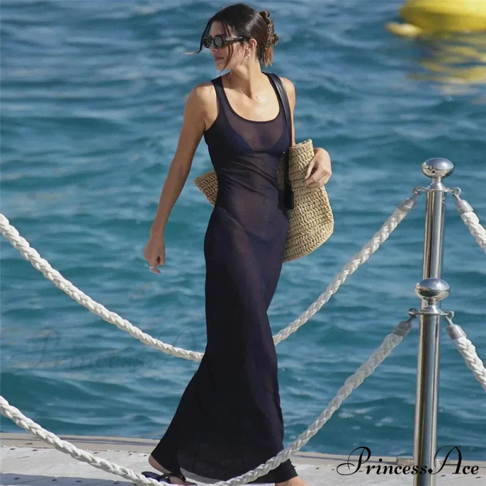 Patchwork Shoulder Bodycon Maxi Dress - Image 3