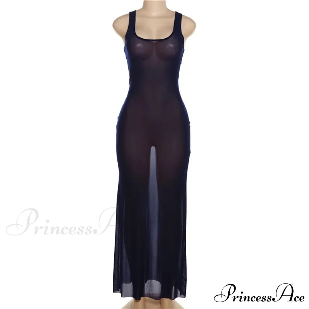 Patchwork Shoulder Bodycon Maxi Dress - Image 5