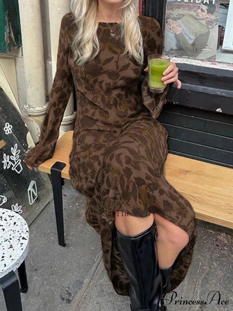 Mesh Sheer Slip Party Club Maxi Dress - Image 3