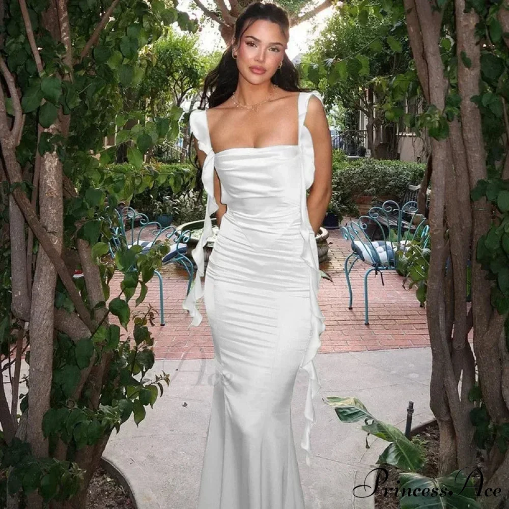 Ribbon Backless Maxi Dress - Image 9