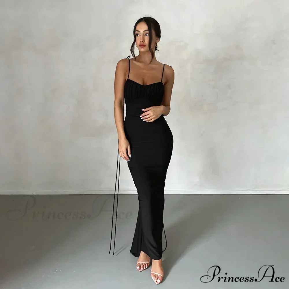 Backless Draped Prom Maxi Dress - Image 6
