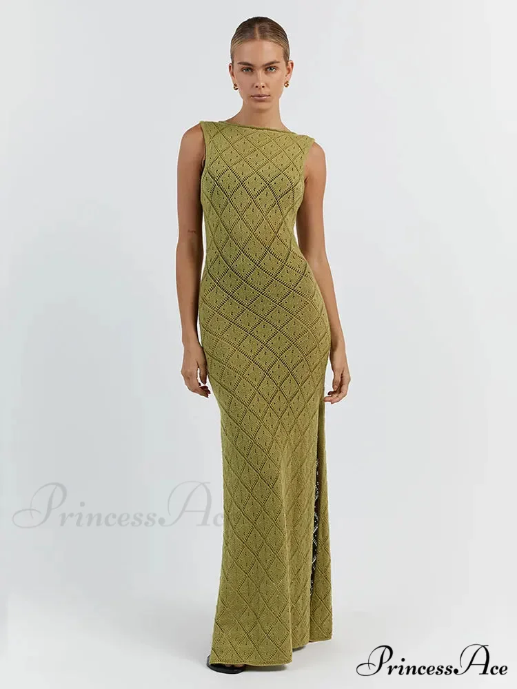 Slim Cocktail Off Shoulder Women's Maxi Dress - Image 2