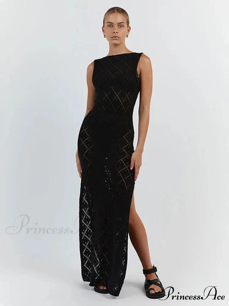 Slim Cocktail Off Shoulder Women's Maxi Dress - Image 7