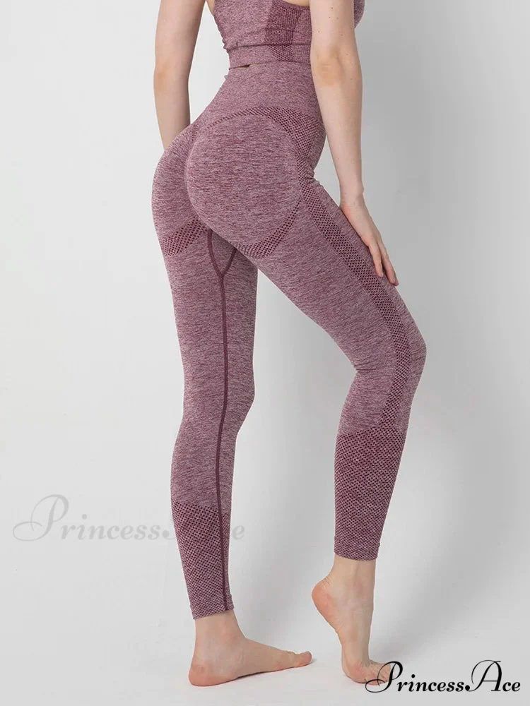 High Waist Seamless Push Up Butt Lifting Workout Legging - Image 4