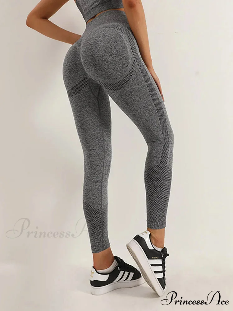High Waist Seamless Push Up Butt Lifting Workout Legging - Image 6