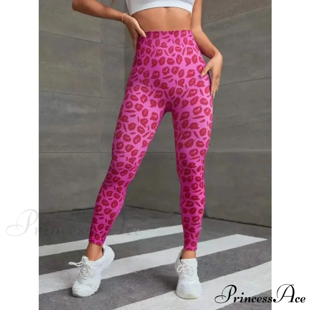 High Waist Leopard Seamless Butt Lift Yoga Fitness Legging - Image 2