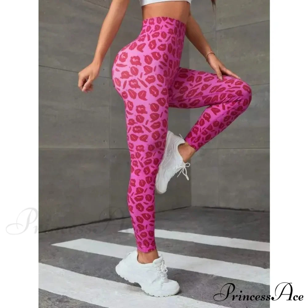 High Waist Leopard Seamless Butt Lift Yoga Fitness Legging - Image 5