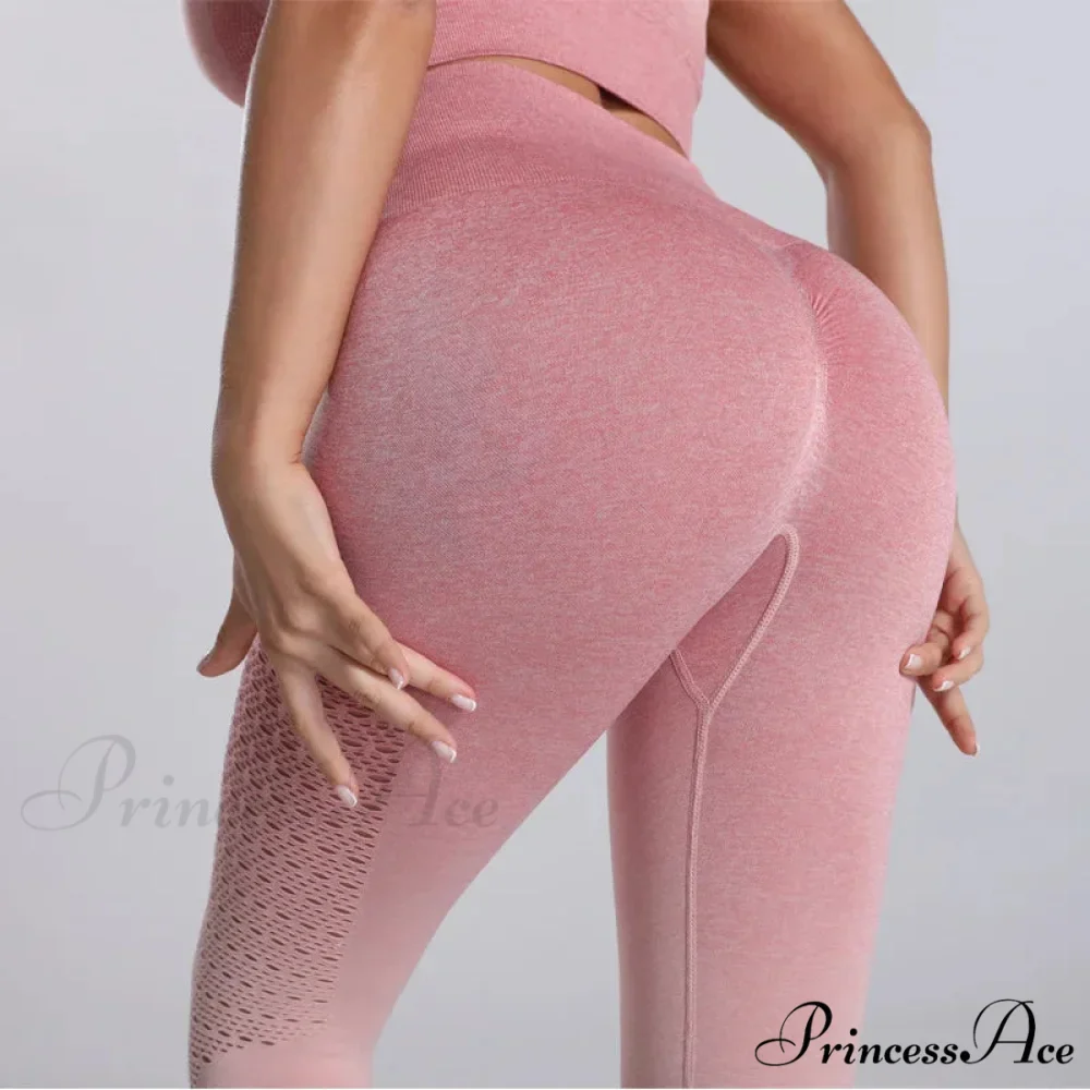Bubble Push Up Seamless Fitness High Waist Legging - Image 5
