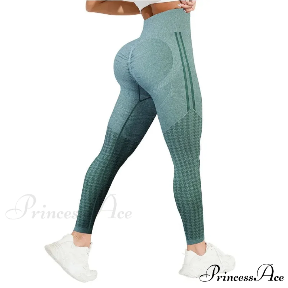 Outdoor Seamless Printed Waist Fashion Fitness Legging - Image 6