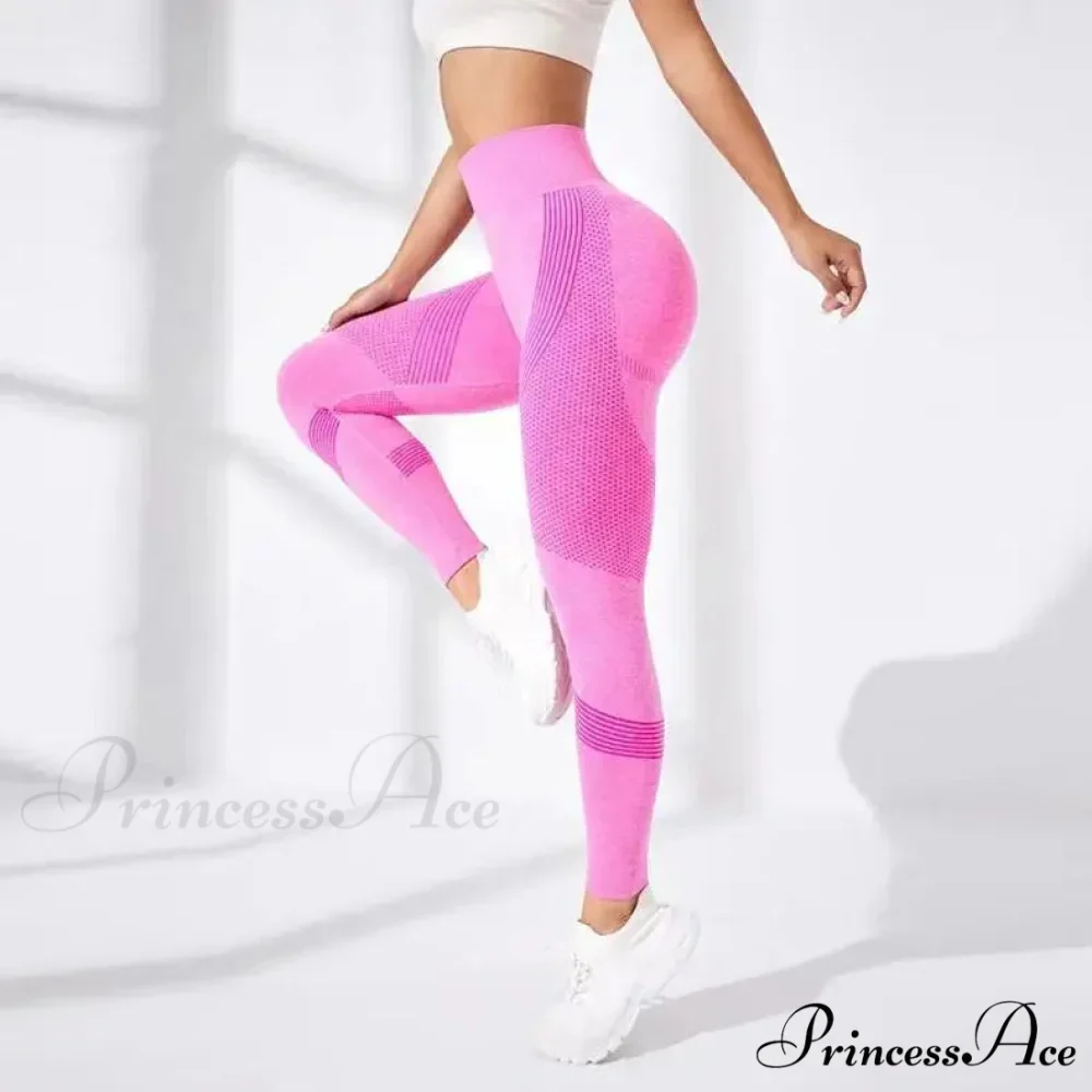 Waist Striped Mesh Fitness Outdoor Running Legging - Image 10