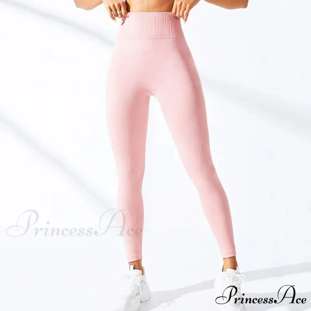 Seamless High Waist Gym Fitness Knitting Legging - Image 3
