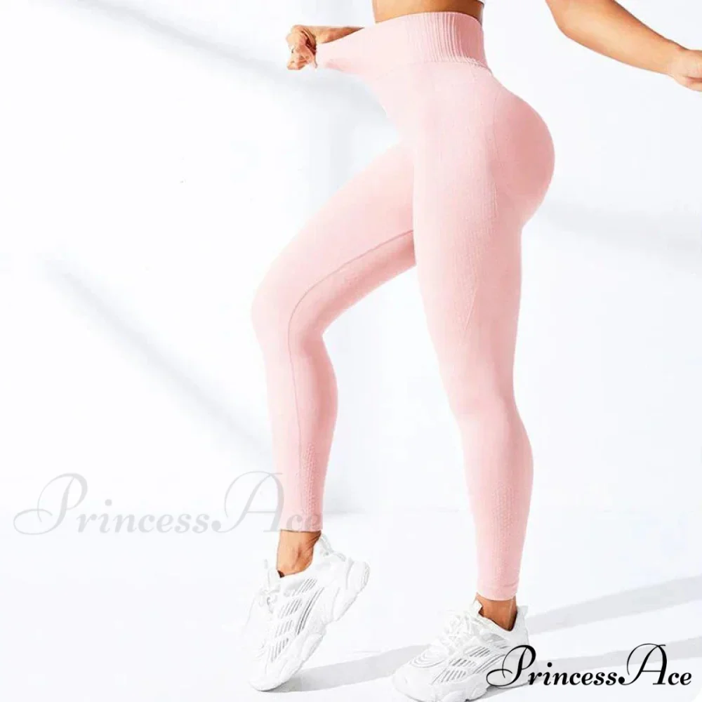 Seamless High Waist Gym Fitness Knitting Legging - Image 4