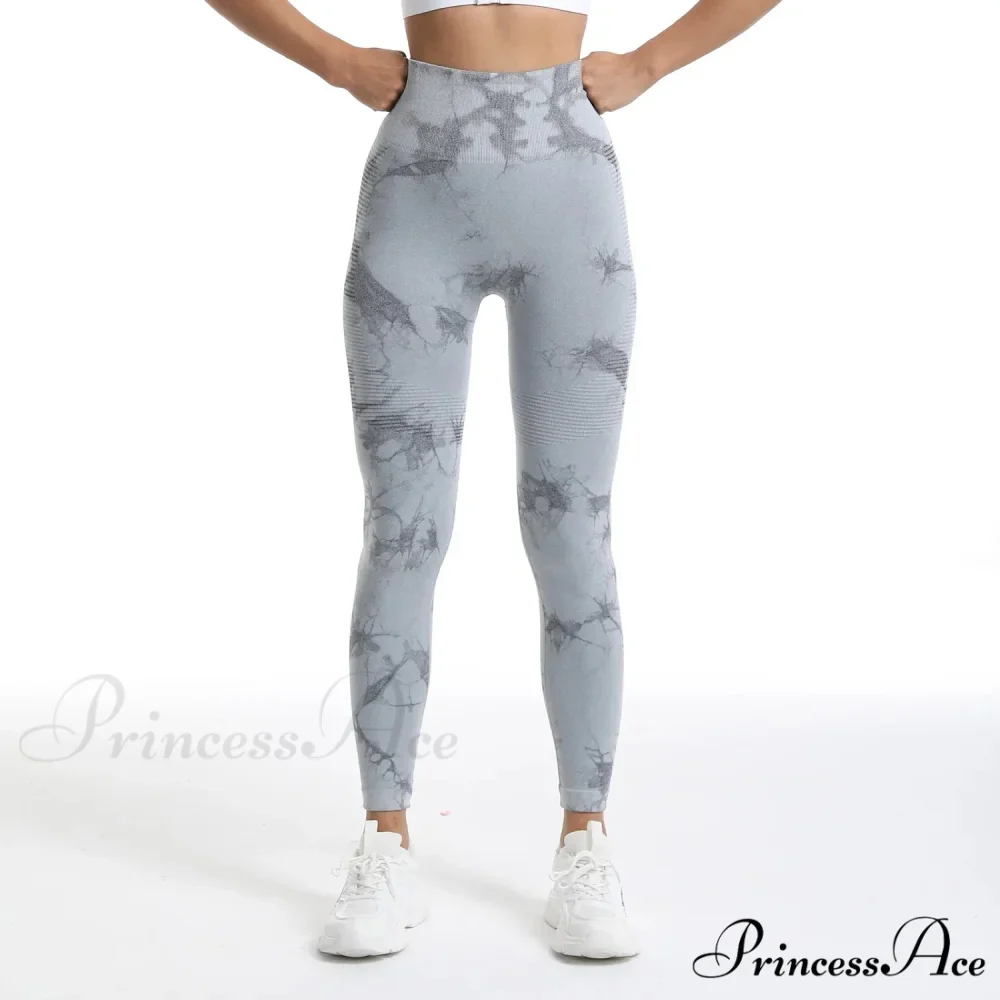 Tie Dye Print Elastic Fitness Fashion Exercise Yoga Legging - Image 7