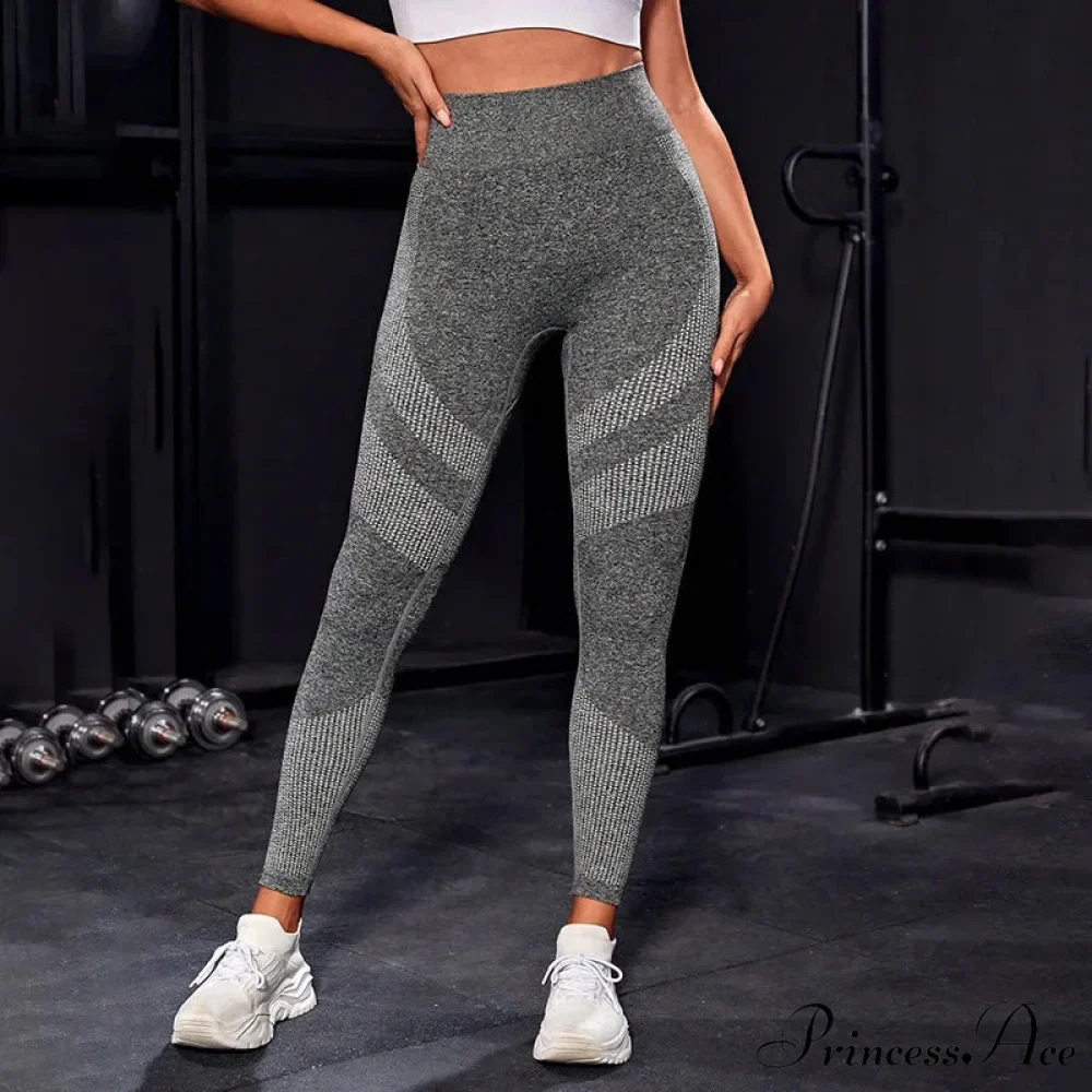 Elastic Seamless Fitness High Waist Sports Running Legging - Image 2