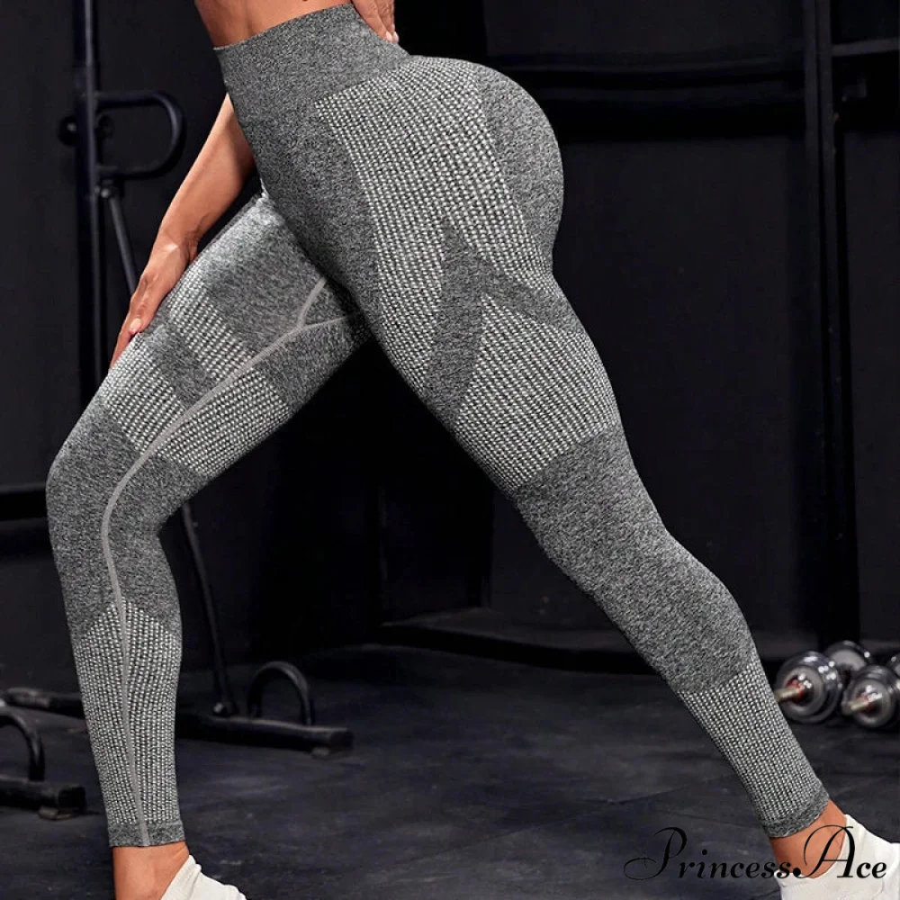 Elastic Seamless Fitness High Waist Sports Running Legging - Image 5