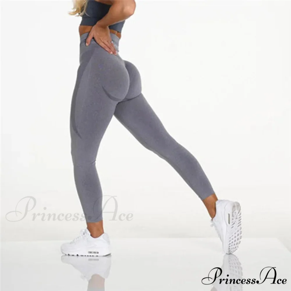 Seamless Knit Fitness High Waist Gym Training Legging - Image 9