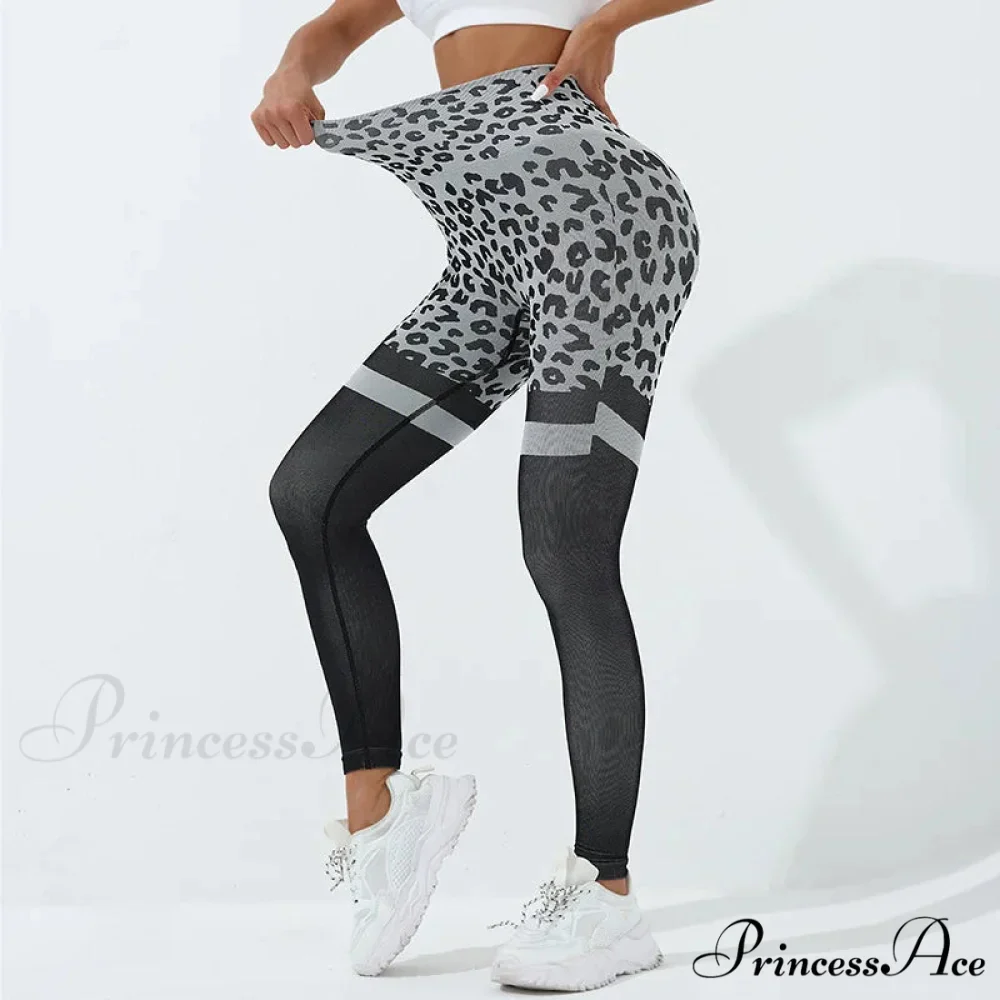 Leopard Seamless Yoga Butt Lifting Outdoor Legging - Image 2