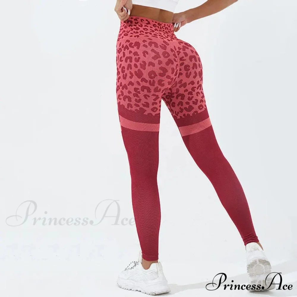 Leopard Seamless Yoga Butt Lifting Outdoor Legging - Image 4
